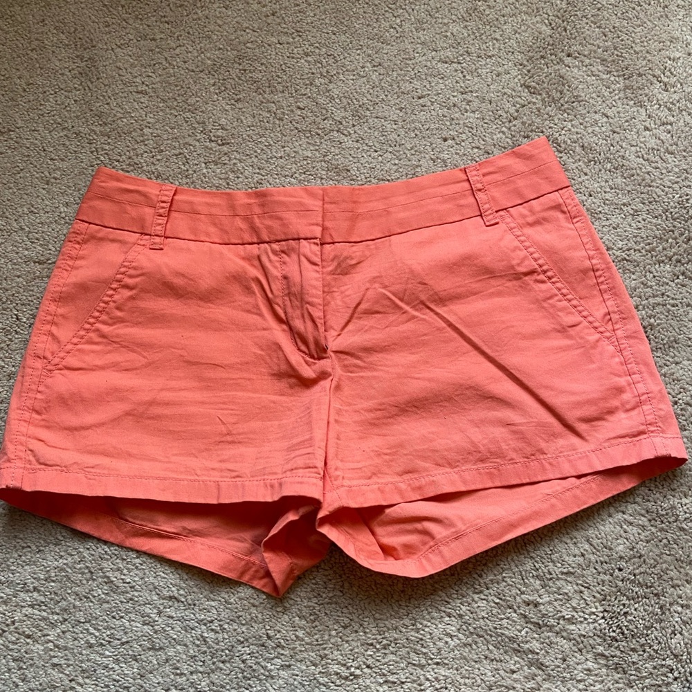 J Crew Factory 3” Chino Short in Coral Haze sz 2